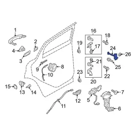 Cj5z7827204a Ford Oe For Escape 2013-2019 Rear Door Check