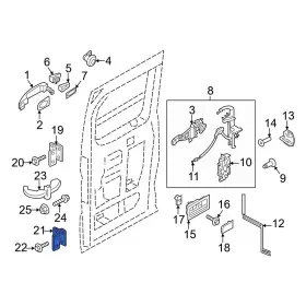 Ek4z6126800a Ford Oe For Transit-150 2015-2024 Door Hinge