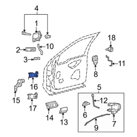 F81z2522800aa Ford Oe For Excursion 2000-2005 Front Upper Door Hinge