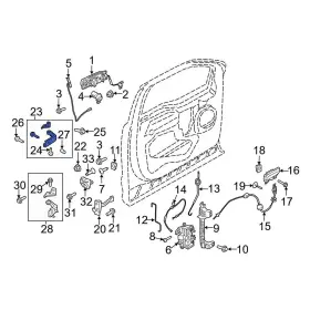 Fl3z1622801c Ford Oe For F-150 2015-2025 Front Left Upper Door Hinge