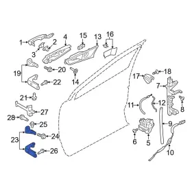 Ford Oe Ft4z5822811b For Edge 2015-2024 Front Left Lower Door Hinge