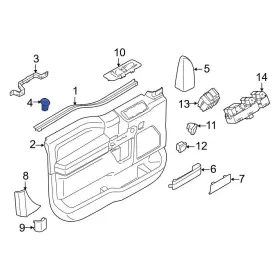 Gl3z1521999aa Ford Oe For F-150 2015-2020 Door Interior Trim Panel Grommet