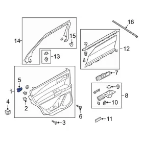 Jl1z41692a Ford Oe For Explorer 2020-2025 Door Interior Trim Panel Grommet