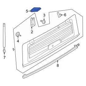 M2dz78420b00a Ford Oe For Bronco 2021-2024 Right Door Hinge Cap