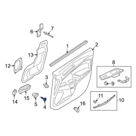 W709816s442 Ford Oe For F-150 2024 Rear Door Applique Screw