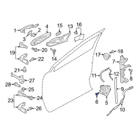 W715340s450b Ford Oe For F-150 2015-2020 Door Latch Screw
