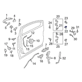 W716051s439 Ford Oe For Fusion 2013-2020 Rear Lower Door Hinge Bolt