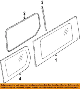 Dt1z9929796e Ford Oem 14-23 Transit Connect Side Panel Glass-window Molding