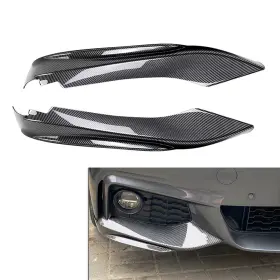Fortodayy 550756786210 Front Bumper Lip Splitter Side Air Vent Cover Canards Spoiler For Bmw 4 Series