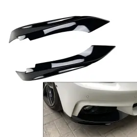 Fortodayy 612345411429 Front Bumper Lip Splitter Side Air Vent Cover Canards Spoiler Fit Bmw 4 Series