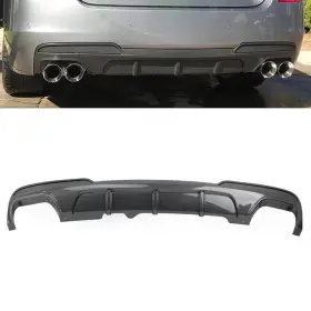 Fortodayyus 550729132976 Rear Bumper Diffuser Exhausts Lip For Bmw 5 Series F10 M Sport 2011-16 Carbon Fl