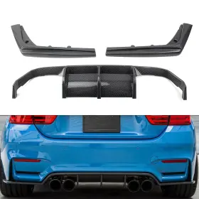 Fortodayyus 550729782478 Rear Bumper Diffuser Lip Body Kit For Bmw F80 M3 F82 F83 M4 2015-2020 Carbon Fl