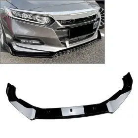 Fortodayyusa 550731972133 Front Bumper Lip Splitters Spoiler Body Kit For Honda Accord 10th 2018-21 Gloss