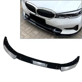 Fortodayyusa 550733565494 Front Bumper Lip Spoiler Splitters Black For Bmw 3 Series G20 G21 320i 2019-2022