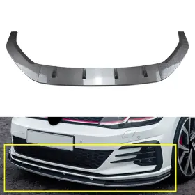 Fortodayyusa 550733567900 Front Bumper Spoiler Splitter Lip For Vw Golf Mk7.5 R Rline 2017-19 Carbon