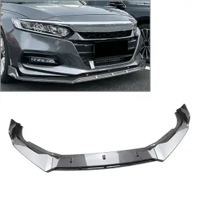 Fortodayyusa 550733736160 Front Bumper Lip Splitters Spoiler Body Kit Fit Honda Accord 10th Carbon Fiber