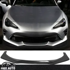 Blf-ty8617ik6-pu Free-auto802 Unpainted Front Bumper Lip Spoiler Splitter Fits 17-20 Toyota 86 Gt86 Ft86 Pu