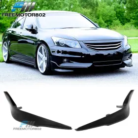 Fz-blf-hdac114oe Free-motor802 Fits 11-12 Honda Accord Sedan Oe Style Front Bumper Lip Spoiler Splitter Kit Pu