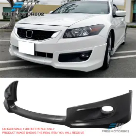 Freemotor802 Fz-blf-ha082h3p-pu Fits 08-12 Honda Accord Coupe Front Bumper Lip Hf-p Style Chin Splitter Pu 3pcs