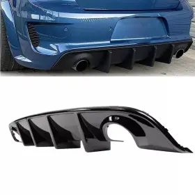 Adv-bld-dchr15srt-gbk Futokparts Gloss Black Rear Bumper Diffuser -pp Fits For Dodge Charger 2015-23 Srt Oe Style