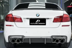 Future Design 718207532001 Fd Bmw F10 M5 Rear Carbon Fiber Diffuser For 2011-2016