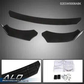 Alo142518 G-plus Universal Front Bumper Lip Chin Spoiler Splitter Fit For Honda Bmw Audi