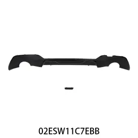 Alo326985 G-plus Rear Bumper Diffuser Fit For 19-23 Bmw 3 Series G20 G21 G28 M Sport Gloss Black