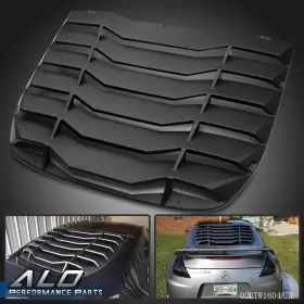 Alo474717 G-plus Fit For 2009-2020 Nissan 370z Coupe Abs Rear Window Louver Sun Shade Cover Black