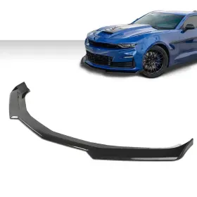 Alo548465 G-plus Fit For 16-2021 Chevrolet Camaro 1le Style Front Bumper Lip Splitter Carbon Look
