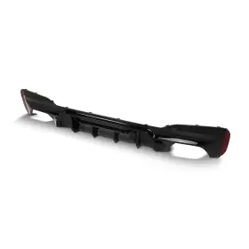 G-plus Alo784047 For 17-23 Bmw G30 5 Series M Competition Style Gloss Black Rear Bumper Diffuser