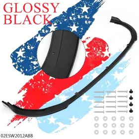 Gpl20018 G-plusauto Fit For Toyota Camry Se Xse 18-24 Glossy Black Front Bumper Lip Trim 3pcs
