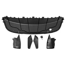 Bld-tsly20ik3p-pp Garage-send For 20-24 Tesla Model Y Rear Bumper Lip Diffuser Shark Fin Splitter Gloss Black