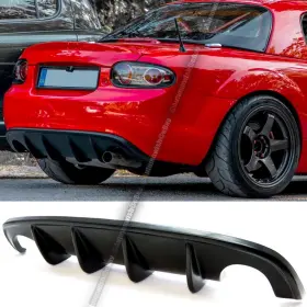 75676 Gear Up Fit 09-15 Miata Mx-5 Nc2 Nc3 Unpainted Pp Plastic Rear Bumper Diffuser Lip