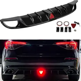 326559 Geartronics For Honda Civic 2022 2023 Rear-diffuser Bumper Lip Sedan Splitter Glossy