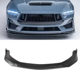 Jgh022 Gearup Matte Black Front Bumper Lip Splitter For Ford Mustang Gt Ecoboost 2024-2025