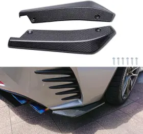 2931344 Gearzaar Carbon Fiber Rear Bumper Splitter Diffuser Canards For Audi S3 S4 Rs3 Rs4 A3 Ivp