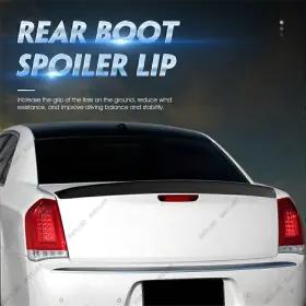 Gearzaar 300 2011-2023 For Chrysler 300s Glossy Black - Style Trunk Rear Lip Spoiler Cdfm