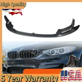 Gearzaar 711006669879 Carbon Fiber Mp Style Front Bumper Lip Splitter For Bmw F80 M3 F82 F83 M4 15-20