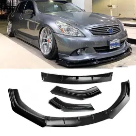 Mzztk2499376 Gearzaar Carbon Fiber Car Front Bumper Lip Splitter Spoiler For Infiniti Q50 Coupe