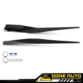 Ga300370 Gone-auto Fit For 2020-2023 Corvette C8 5vm Side Skirts Extension Panel Lip Gloss Black