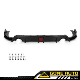 Ga823681 Gone-auto Fit For 2016-2021 Honda Civic Rear Lip Diffuser Body Kit Led Light Carbon New