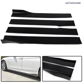 Goneparts0806 Goneparts 25 New Universal Car Side Skirt Extension Rocker Panel Body Kit Lip Splitters 4pcs