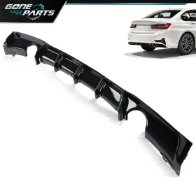Goneparts1228-4 Goneparts Rear Lower Bumper Diffuser Lip Fit For Bmw F30 3 Series M Sport Sedan 2012-18