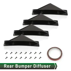 Gp0125-32 Goneparts Rear Bumper Diffuser Lip Splitter Black Fit For 02-22 Chevrolet Chevy Camaro