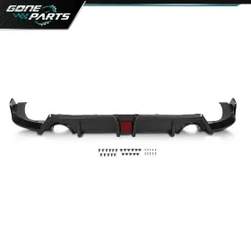 Goneparts Gps251104-5 Rear Lip Diffuser Bodykit Led Light Fit For Honda Civic 16-21 Carbon Look Style