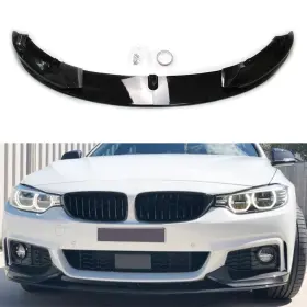 Goodcde 550724301599 Us For Bmw F32 F33 F36 4 Series M Sport 2014-2020 Front Bumper Lip Glossy Black