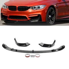 Goodcde 550737482490 1set Front Bumper Lip Spoiler Black For Bmw F80 M3 F82 F83 M4 2015-2020 Us Stock