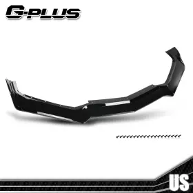 Gp-0401 Gplusmotor Fit For Corvette C8 5vm Style 2020-2025 Front Bumper Lip Splitter Glossy Black