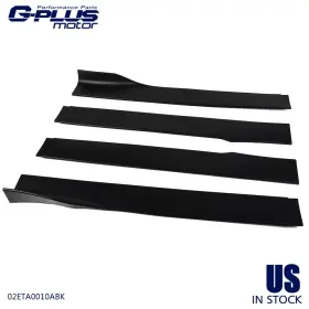 Gpl00082 Gplusmotor 4pcs Fit For Universal Side Skirts Body Kit Rocker Panel Extension Splitters
