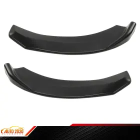 E-02esw0002abk Grandorange Pair Universal Winglet Black Type-2 Front Bumper Lip Spoiler Splitter Diffuser